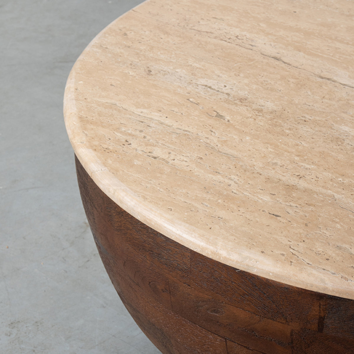 Salontafel Bowl | Bruin Travertin