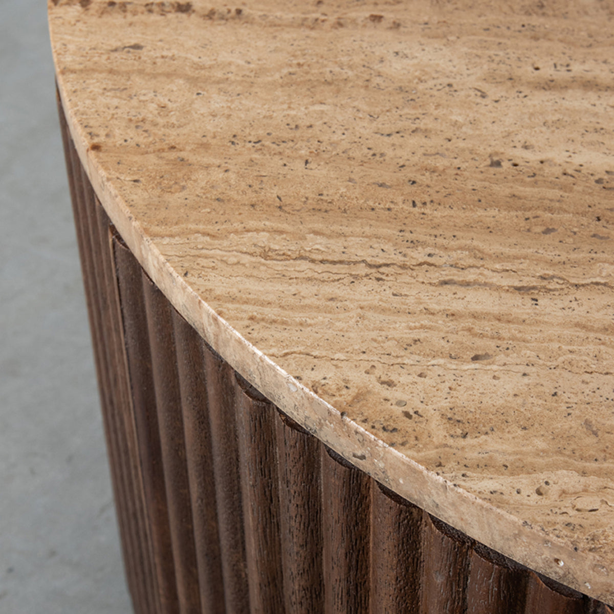 Salontafel Ribble | 50cm | Bruin Travertin