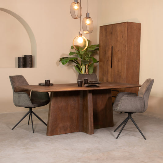 Eettafel Scott | Bruin Mangohout