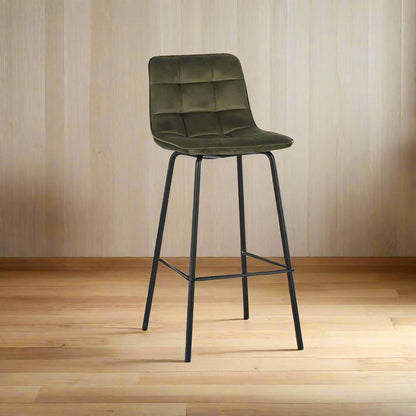 Barkruk Bistro | Groen Velvet