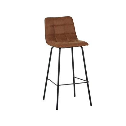 Barkruk Bistro | Bruin Microvezel