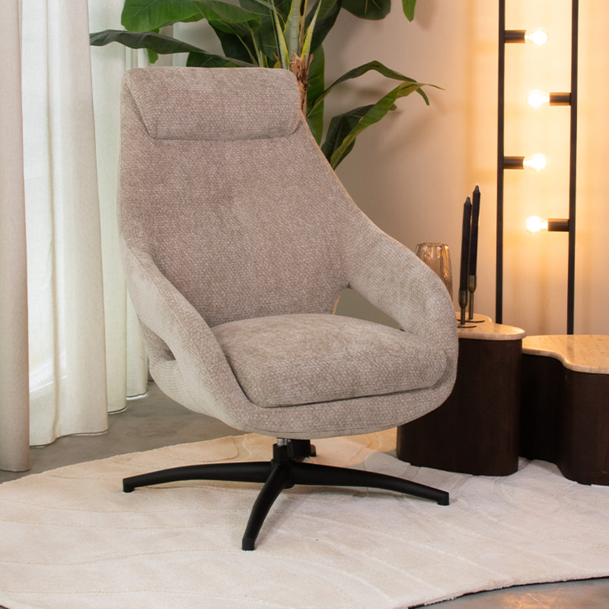 Fauteuil Maxwell | Beige Stof