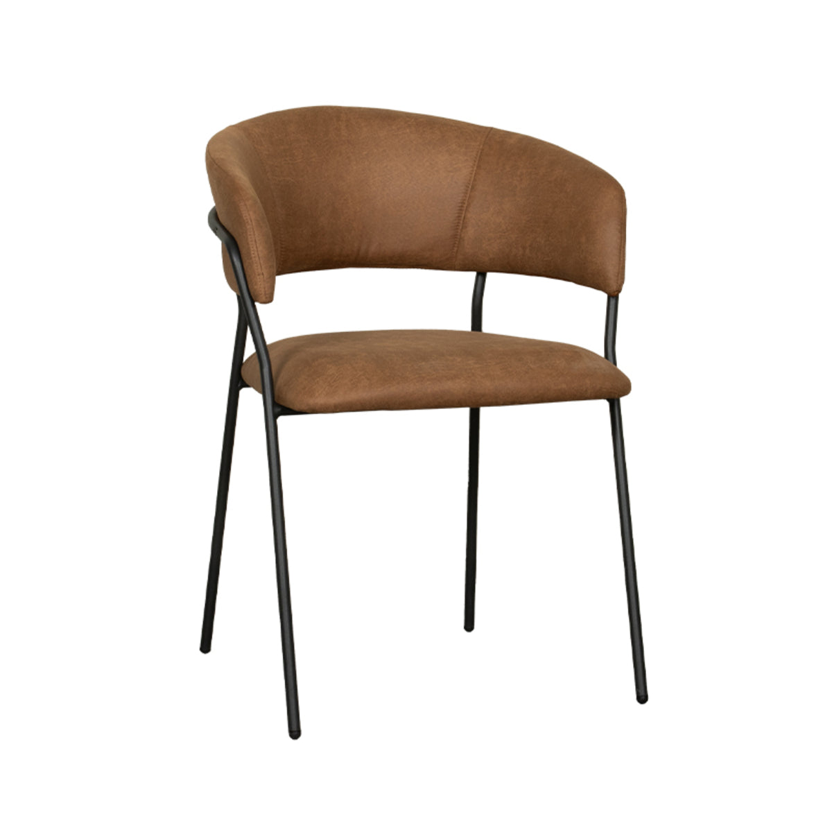 Eetkamerstoel Luuk | Bruin Microvezel