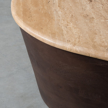 Salontafel Ravi | Bruin Travertin
