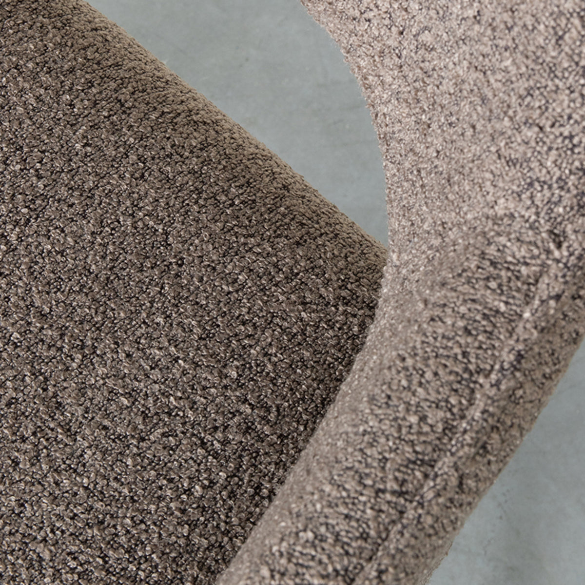 Eetkamerstoel Finley | Bruin Bouclé