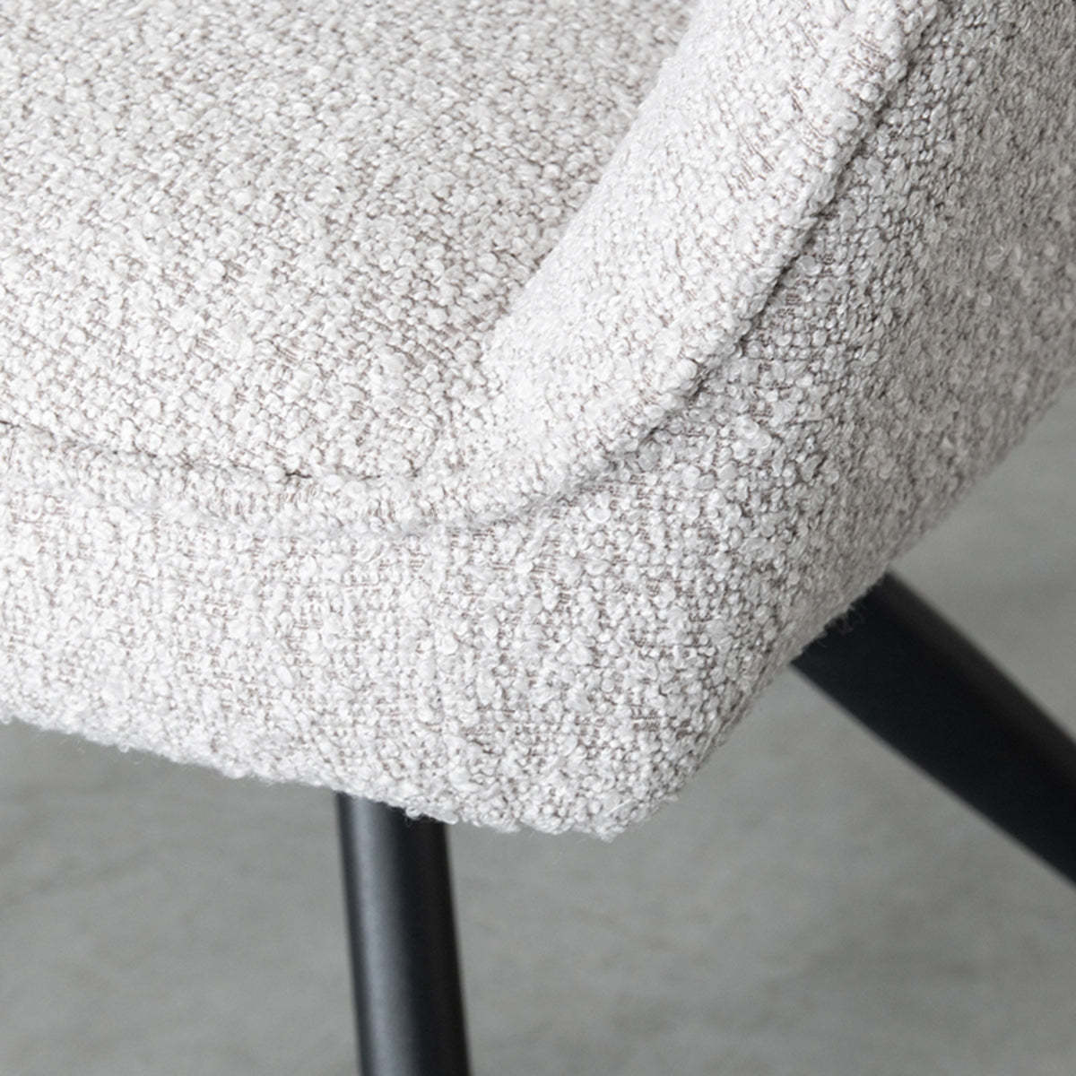 Eetkamerstoel Finley | Naturel Bouclé