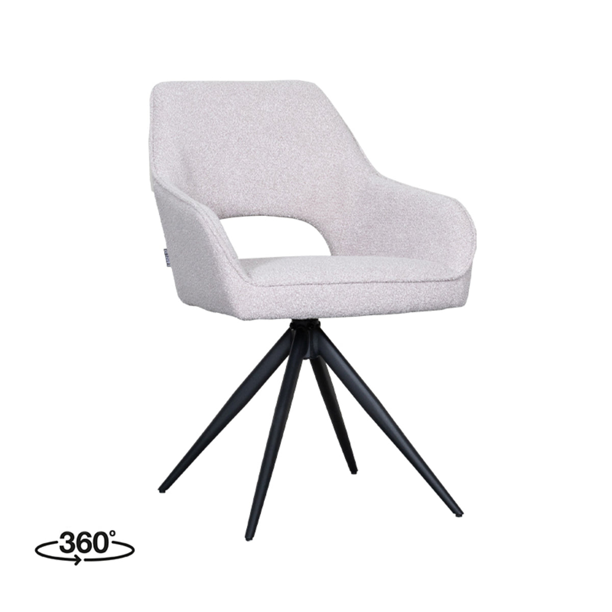 Eetkamerstoel Finley | Naturel Bouclé