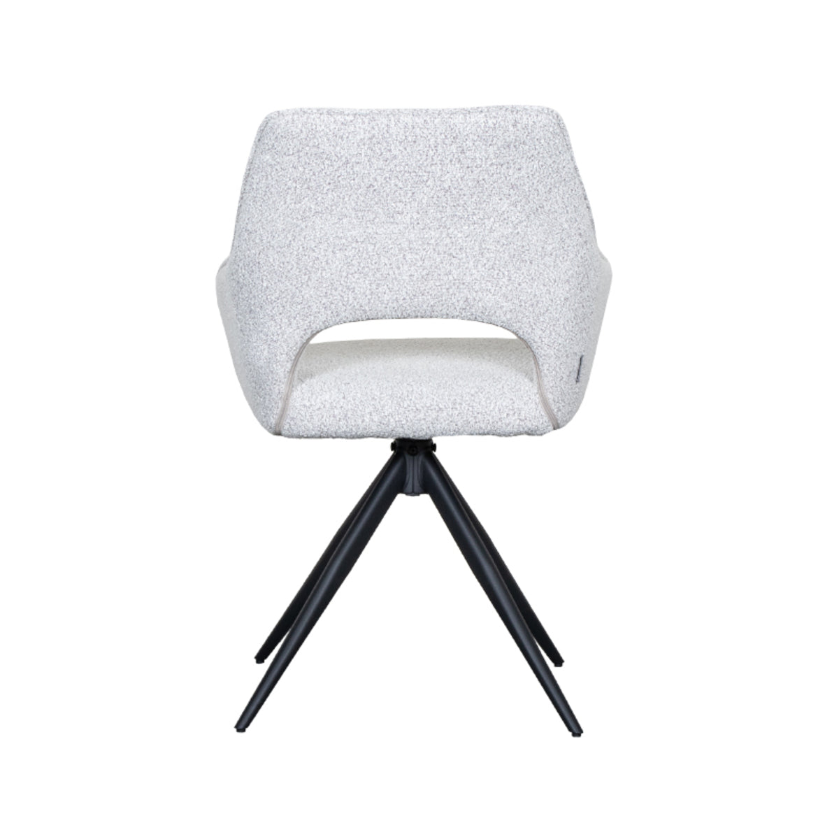 Eetkamerstoel Finley | Wit Bouclé