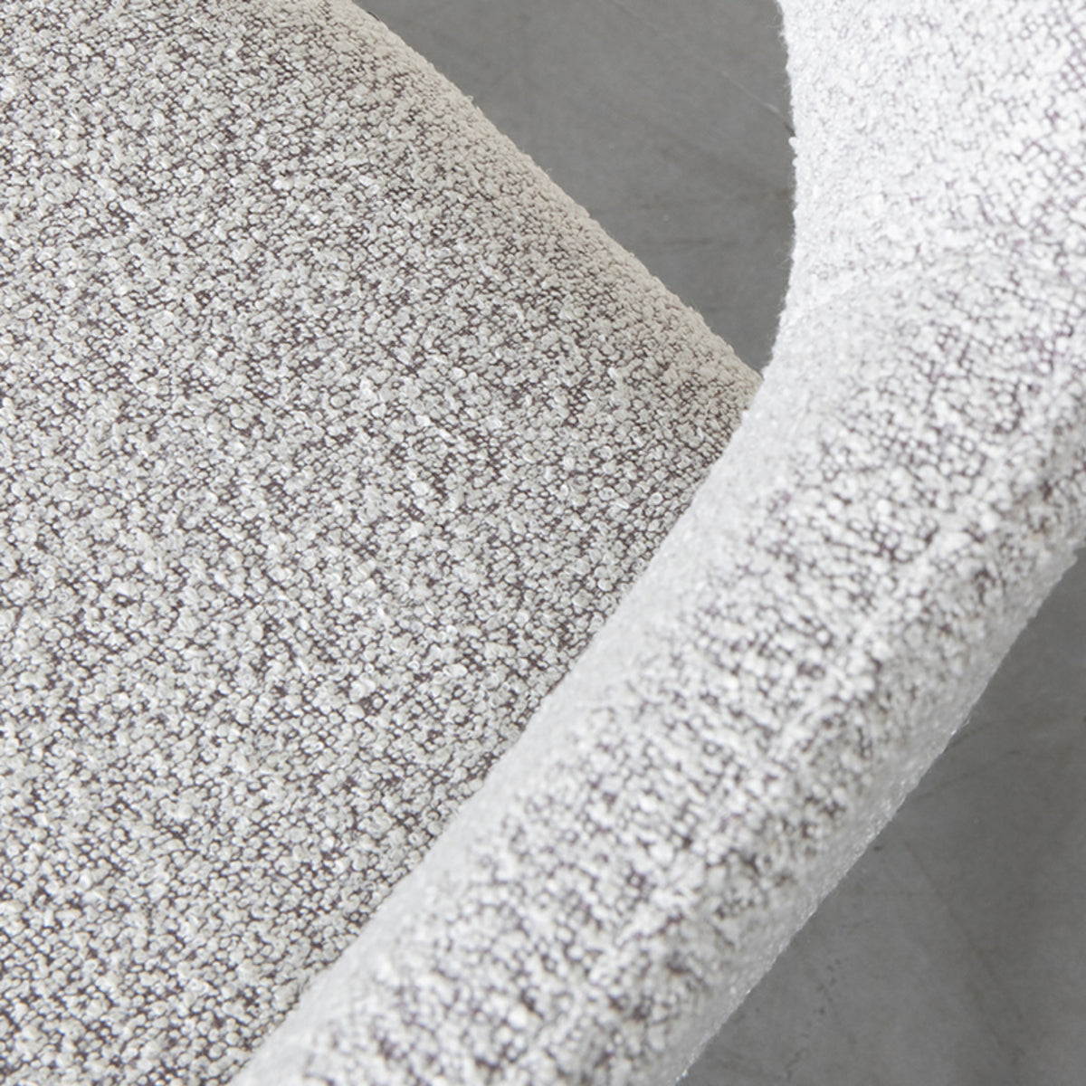 Eetkamerstoel Finley | Wit Bouclé