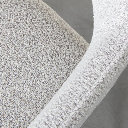 Eetkamerstoel Finley | Wit Bouclé