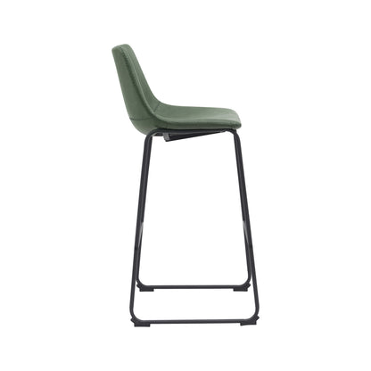 Barkruk Risto | Groen PU-Leder