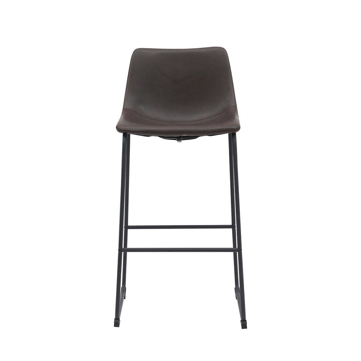 Barkruk Risto | Donkerbruin PU-Leder