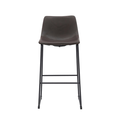 Barkruk Risto | Donkerbruin PU-Leder