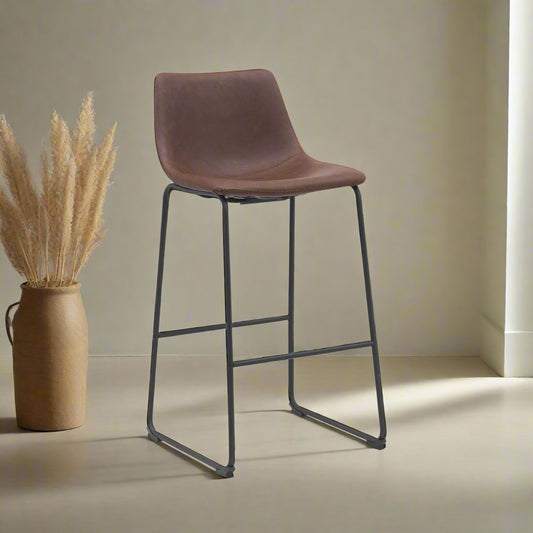 Barkruk Risto | Bruin PU-Leder