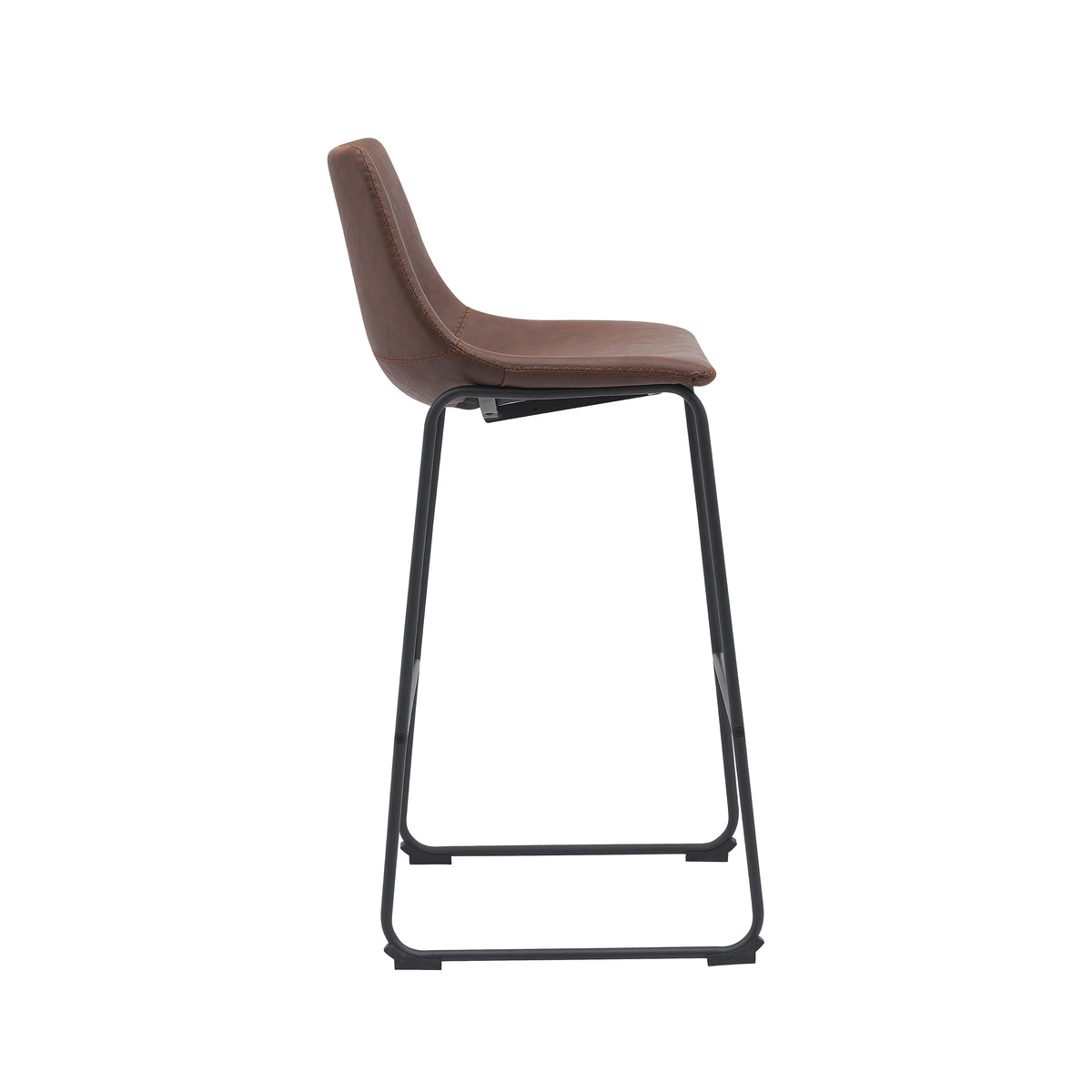 Barkruk Risto | Bruin PU-Leder