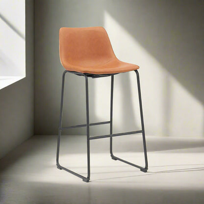 Barkruk Risto | Bruin PU-Leder