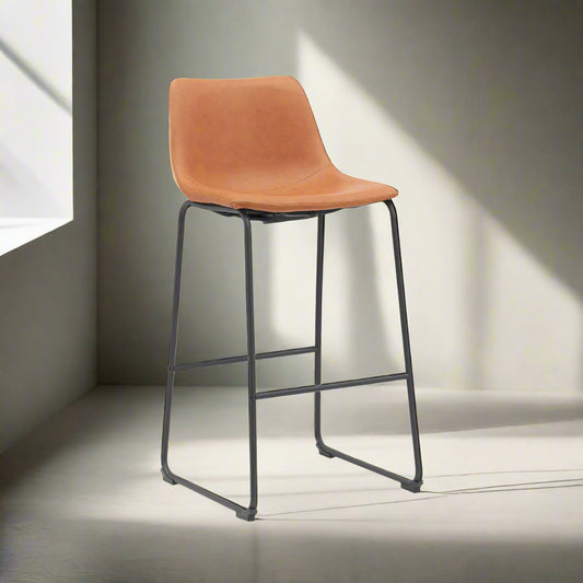 Barkruk Risto | Bruin PU-Leder