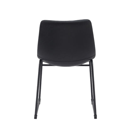 Eetkamerstoel Risto | Zwart PU-Leder