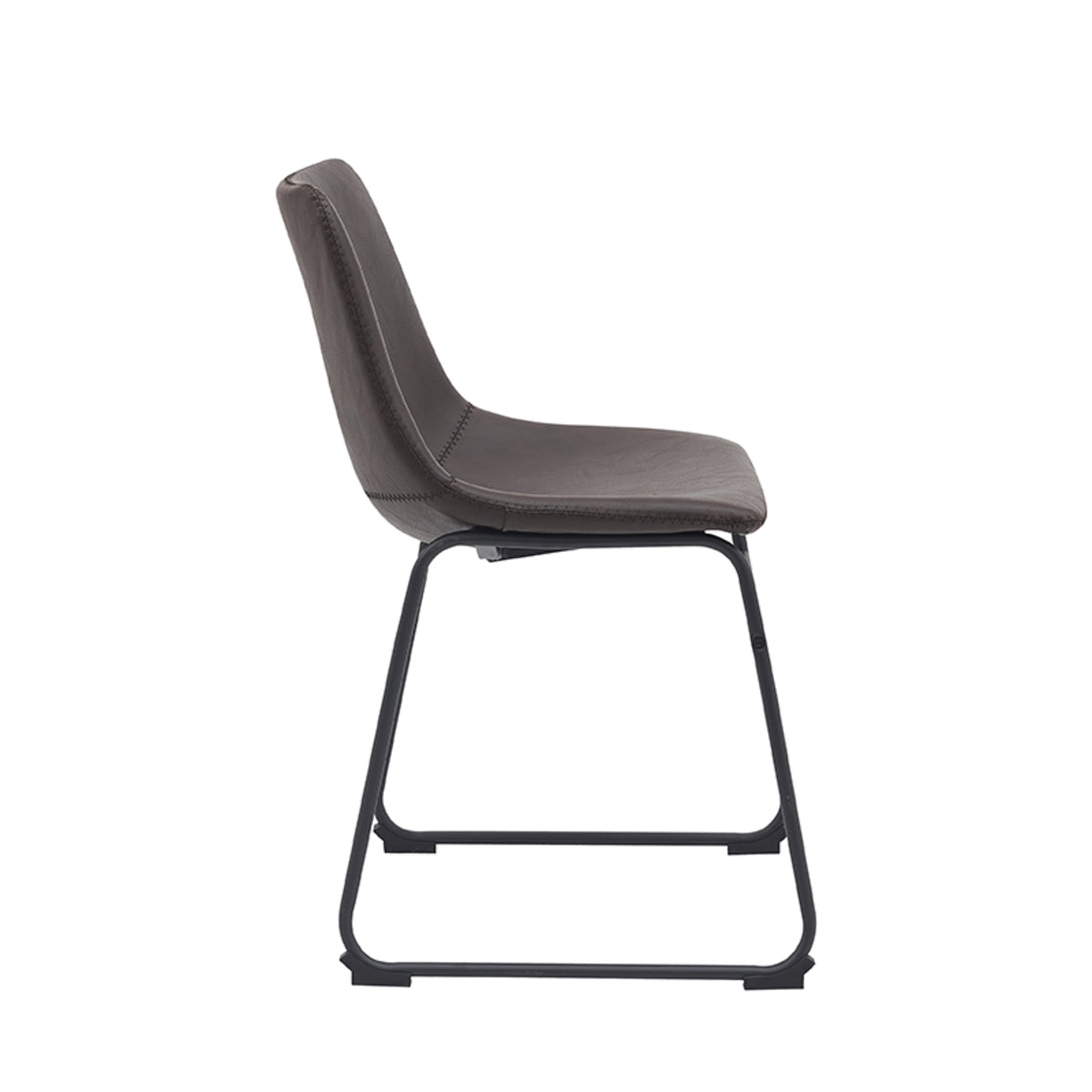 Eetkamerstoel Risto | Donkerbruin PU-Leder