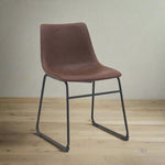 Eetkamerstoel Risto | Bruin PU-Leder