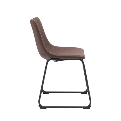 Eetkamerstoel Risto | Bruin PU-Leder