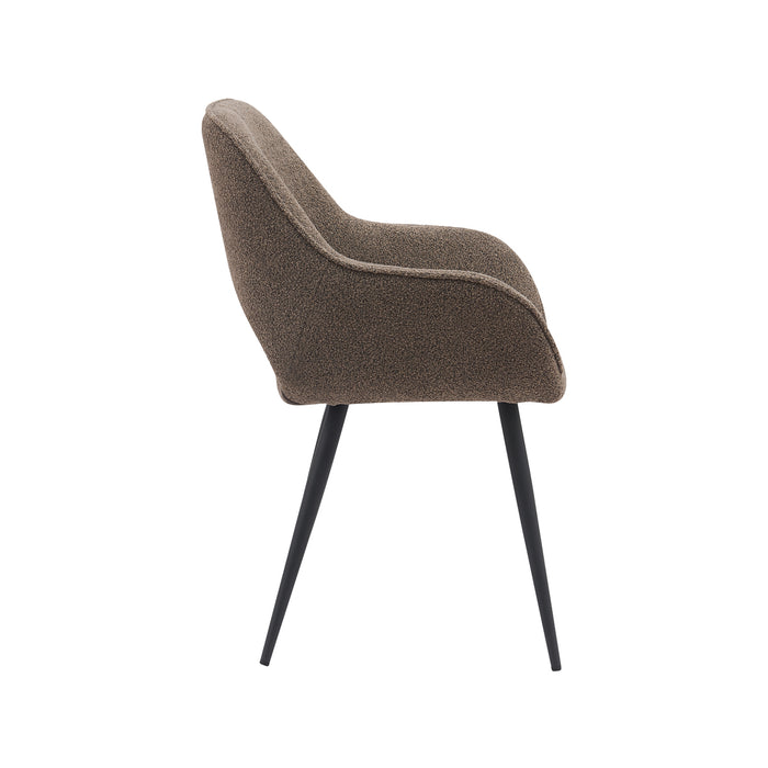 Eetkamerstoel Fer | Bruin Bouclé