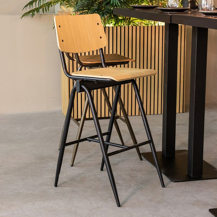Barkruk Solid | Naturel Hout