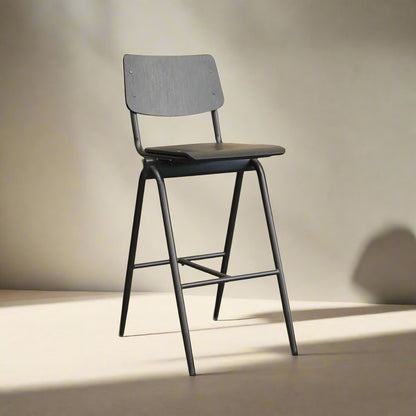 Barkruk Solid | Zwart Hout