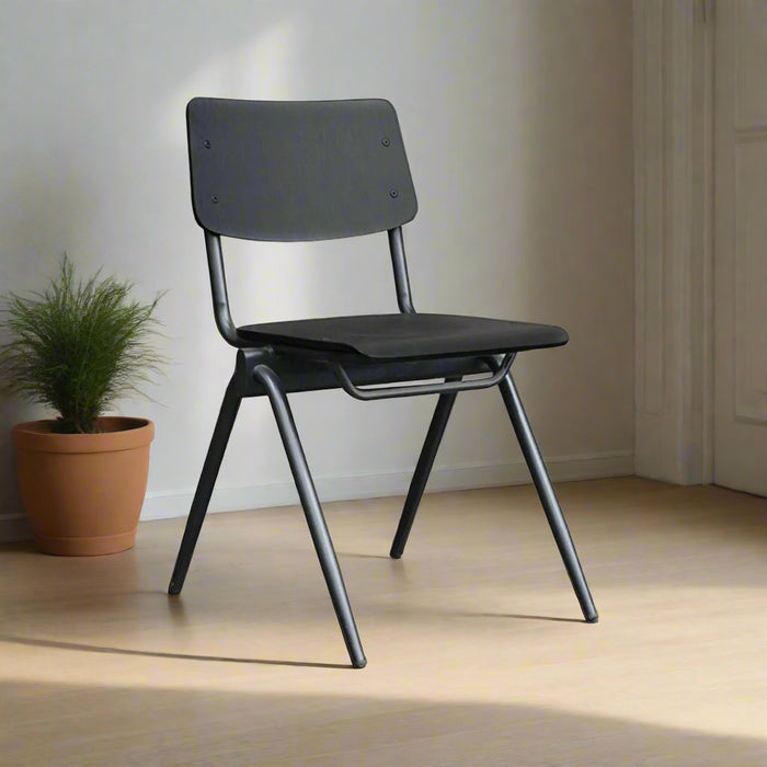 Eetkamerstoel Solid | Zwart Hout