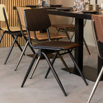 Eetkamerstoel Solid | Zwart Hout