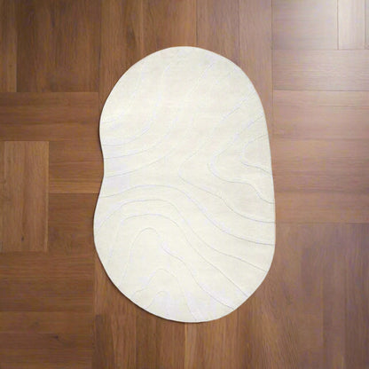 Vloerkleed Goa | Wit Stof