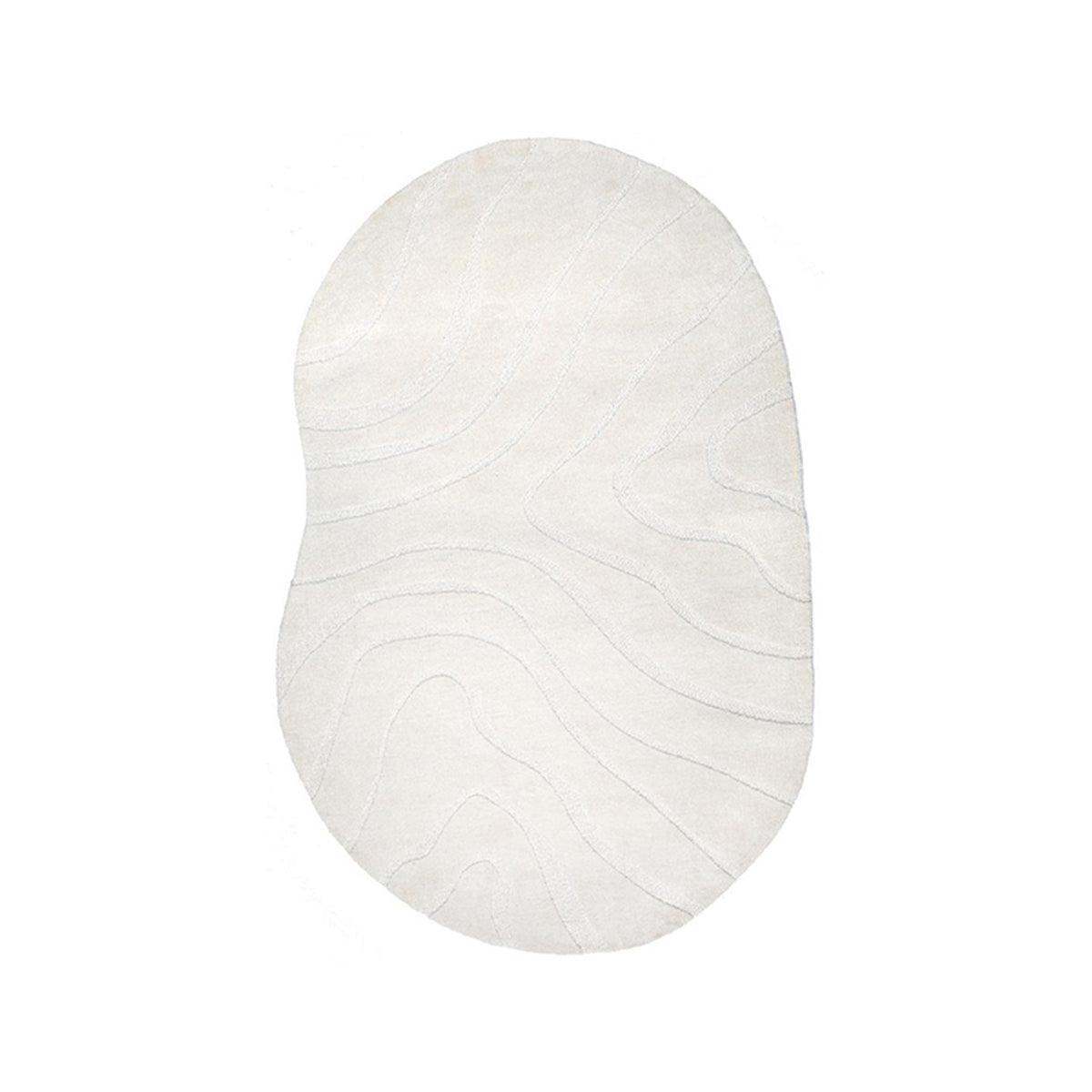 Vloerkleed Goa | Wit Stof