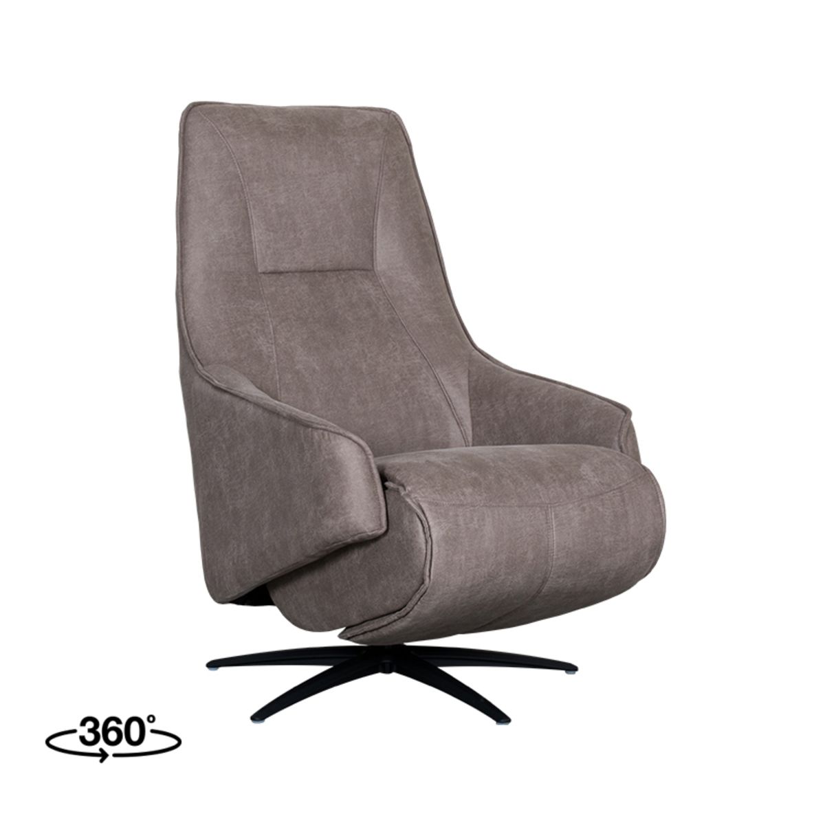 Elektrische Fauteuil Odense | Taupe Microvezel