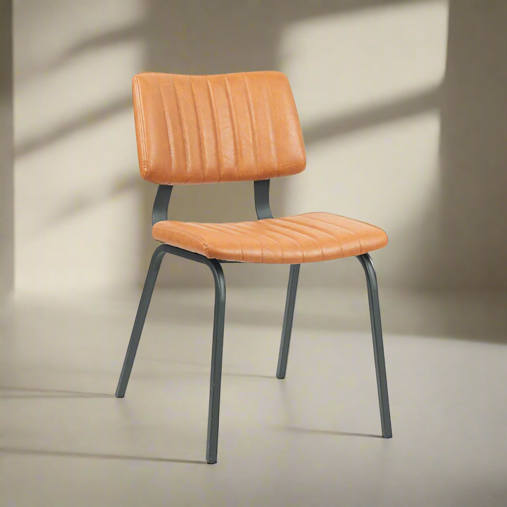 Eetkamerstoel Gusto | Bruin PU-Leder