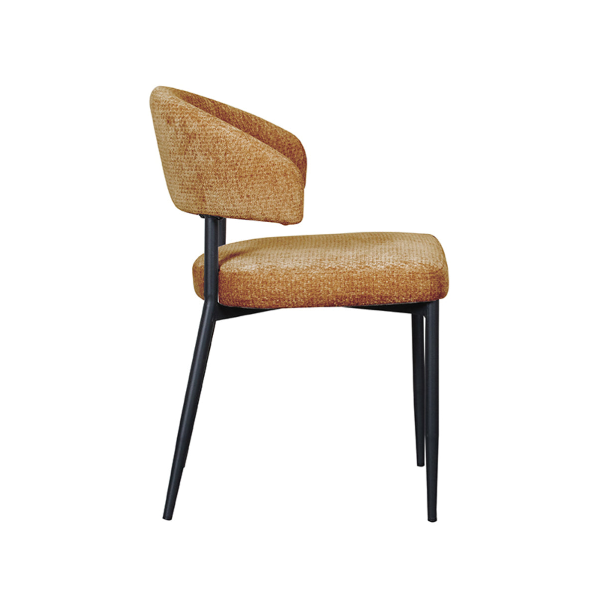 Eetkamerstoel Bliss | Geel Stof