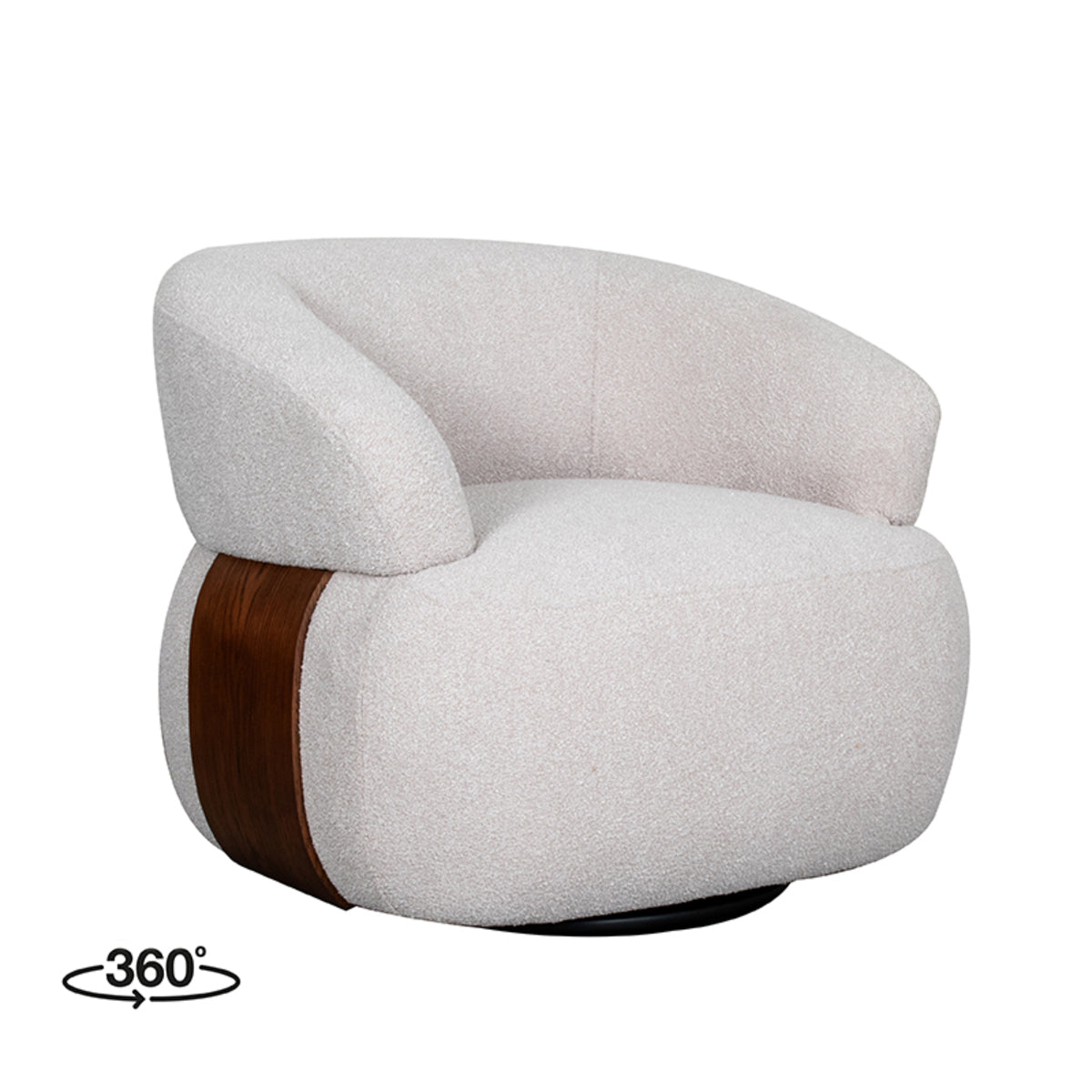 Fauteuil Valenza | Naturel Boucle | Eiken