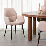 Eetkamerstoel Morris | Naturel Stof