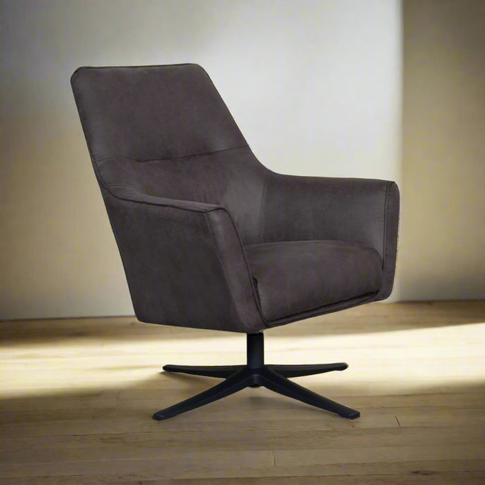 Fauteuil Tod | Grijs Microvezel