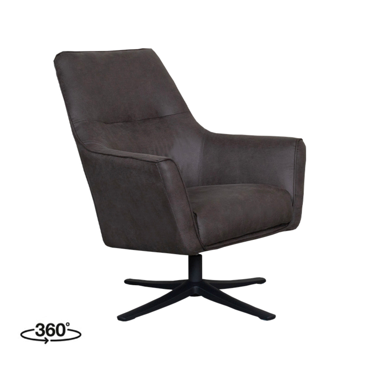 Fauteuil Tod | Grijs Microvezel
