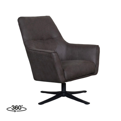 Fauteuil Tod | Grijs Microvezel
