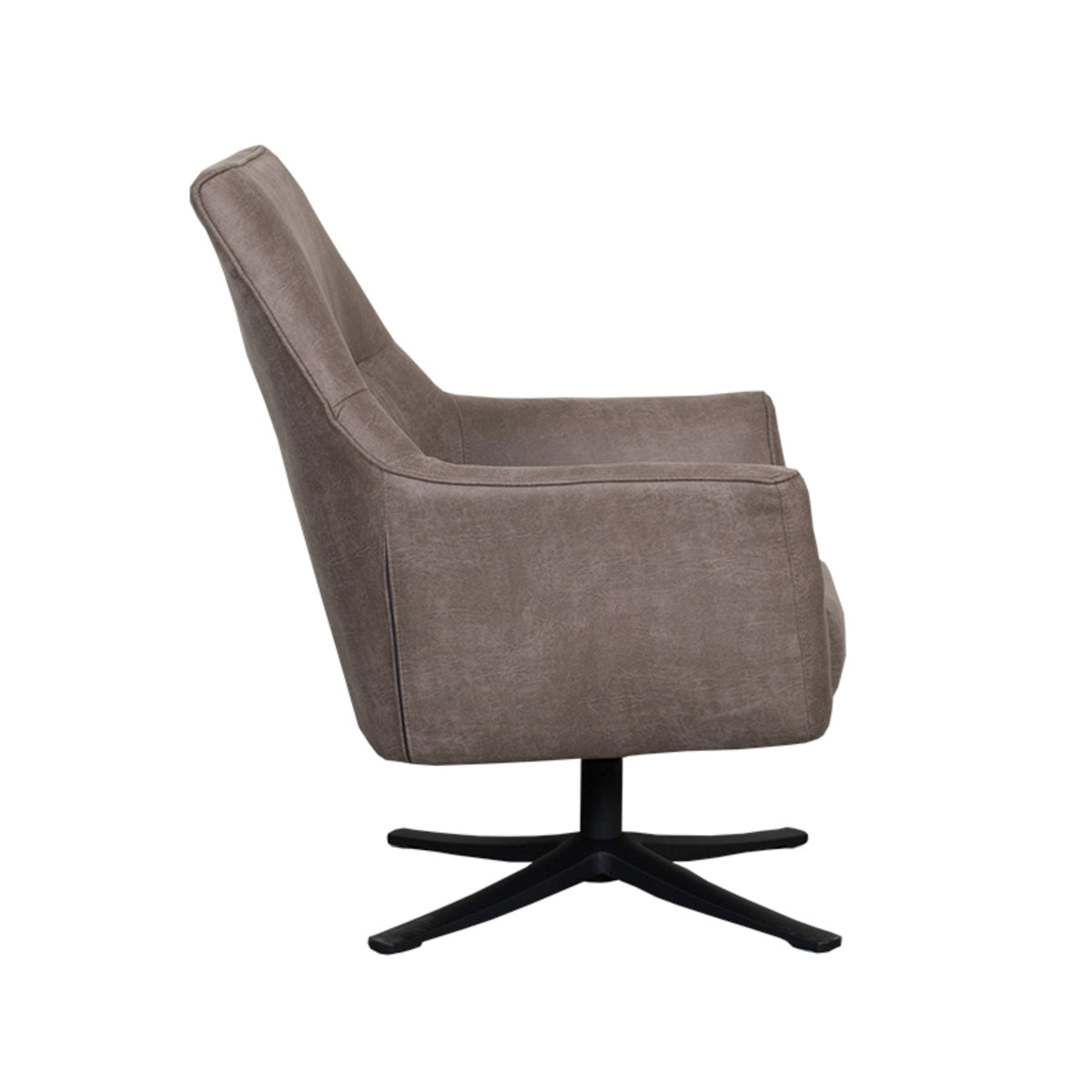 Fauteuil Tod | Taupe Microvezel