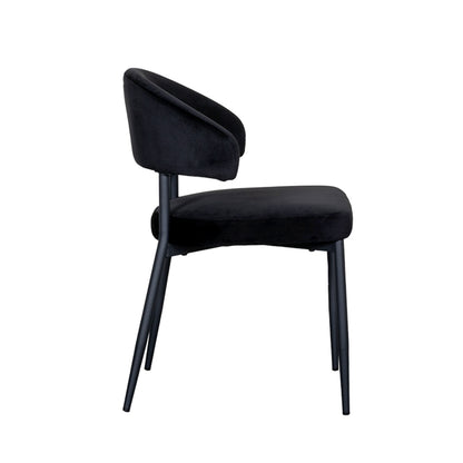 Eetkamerstoel Bliss | Zwart Velvet