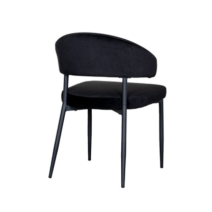 Eetkamerstoel Bliss | Zwart Velvet
