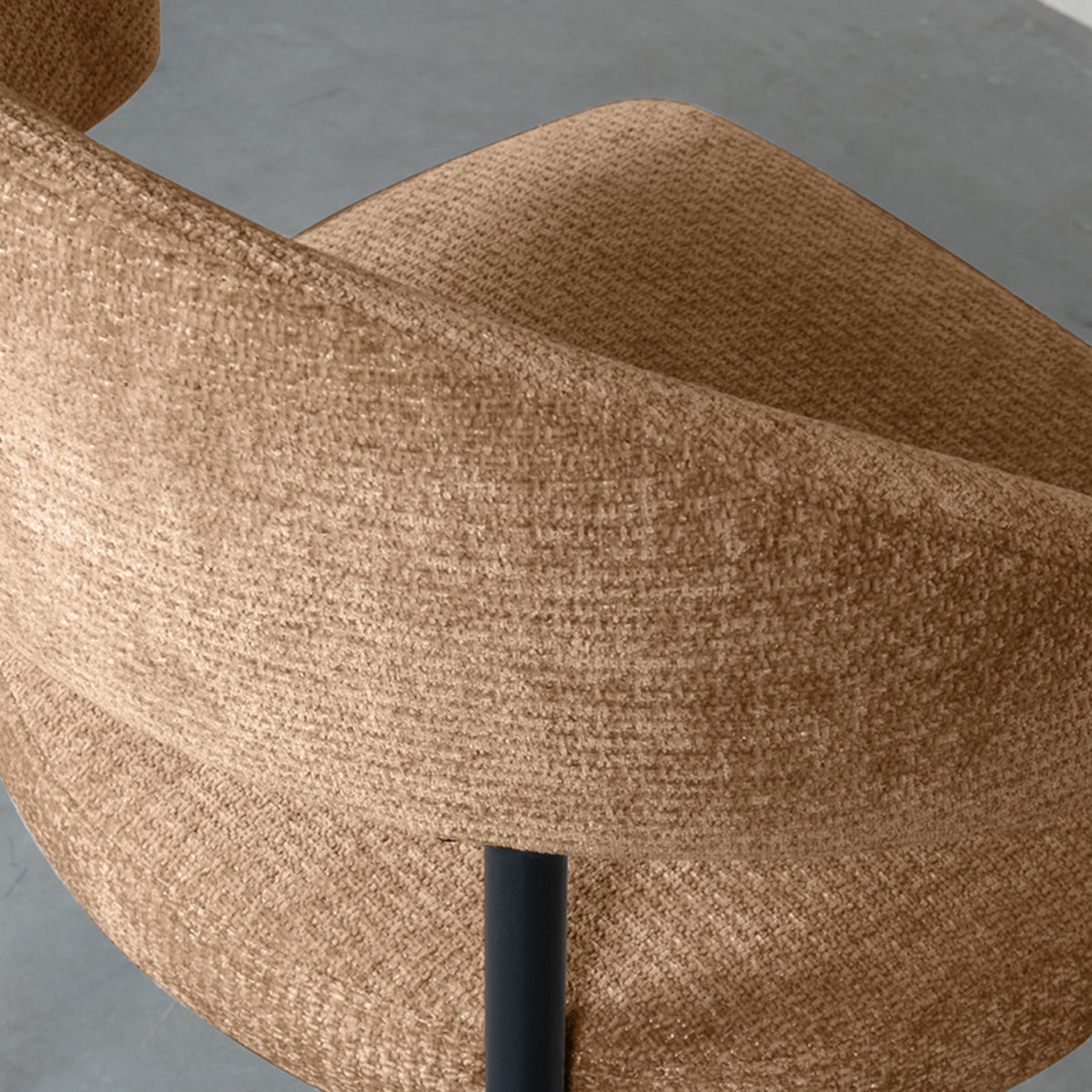 Eetkamerstoel Bliss | Bruin Stof