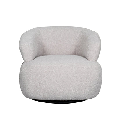 Fauteuil Valenza | Naturel Boucle | Zwart Eiken