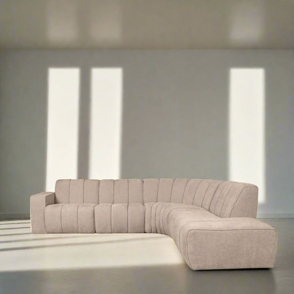 Hoekbank Vitoro | Beige Stof