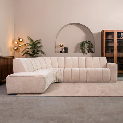 Hoekbank Vitoro | Naturel Stof