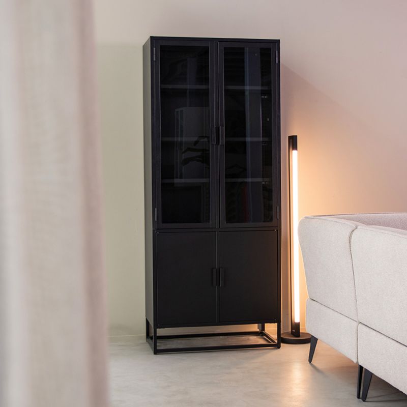 Vitrinekast Level | Zwart