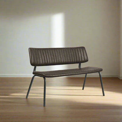 Eetkamerbank Gusto | Donkerbruin PU-Leder