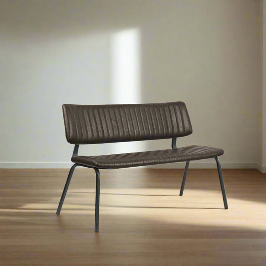 Eetkamerbank Gusto | Donkerbruin PU-Leder